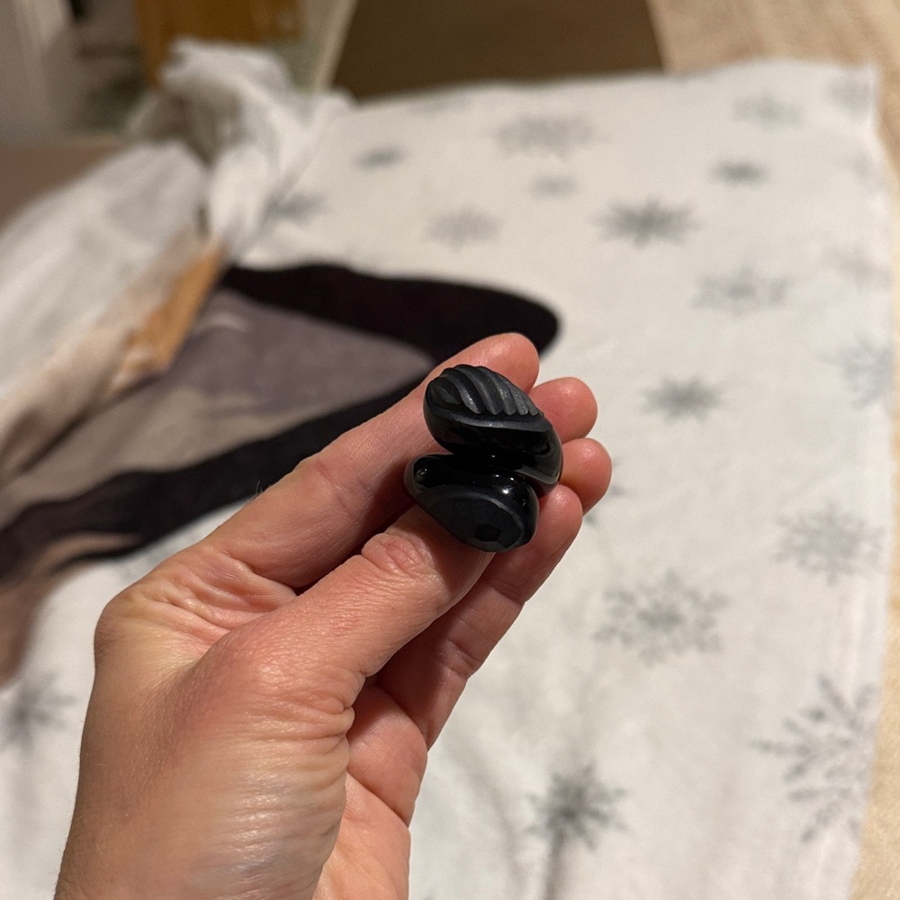 Glass Black Ring - image 1